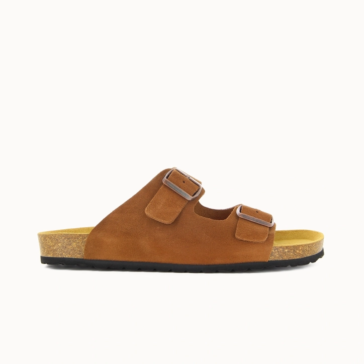 Mule Double Bride Homme DESERT – Cuir | Soir & Matin