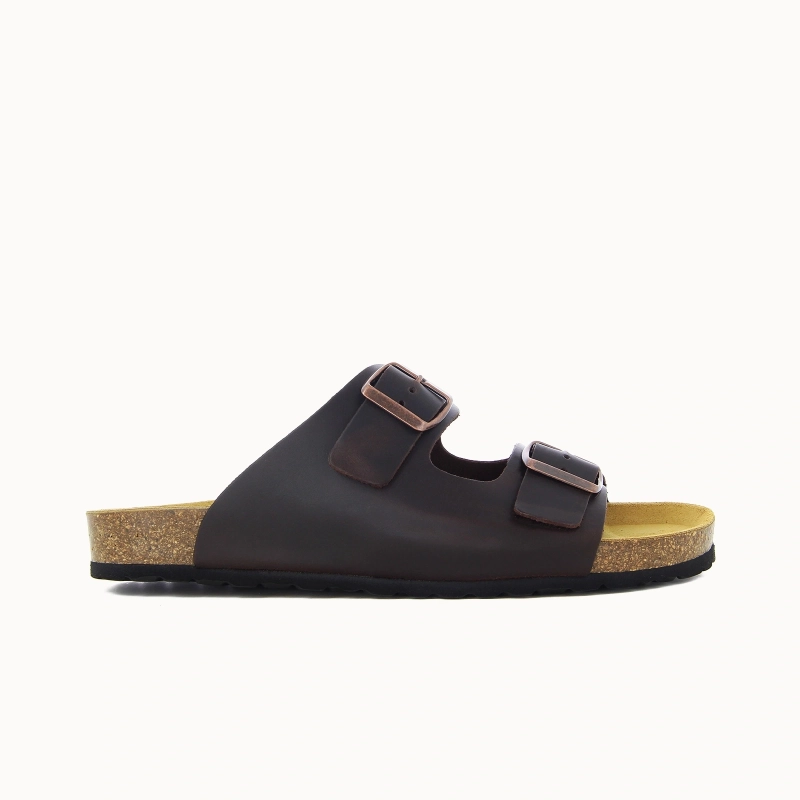 Herren-Pantolette RIVALDO mit zwei Riemen – Leder | Soir & Matin