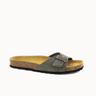 Herren-Pantolette ANTO mit einem Riemen – Leder | Soir & Matin
